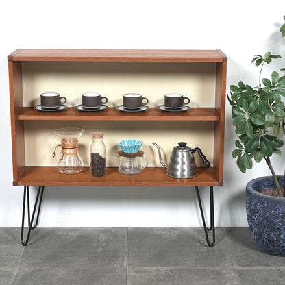 イギリスヴィンテージ ブックシェルフ(ヘアピンカスタム)