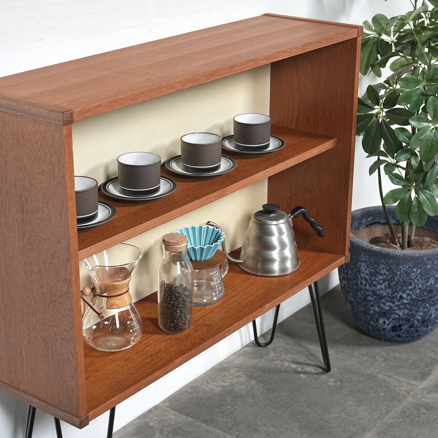 イギリスヴィンテージ ブックシェルフ(ヘアピンカスタム)