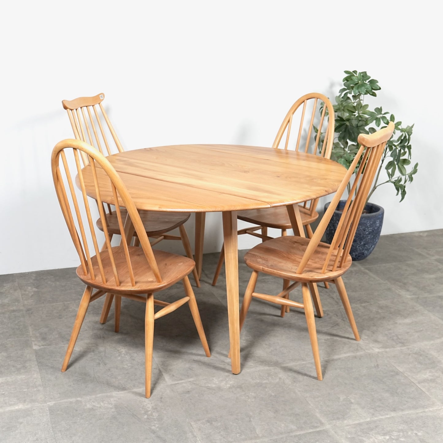 【ERCOL】ヴィンテージ ドロップリーフテーブル(メープル)