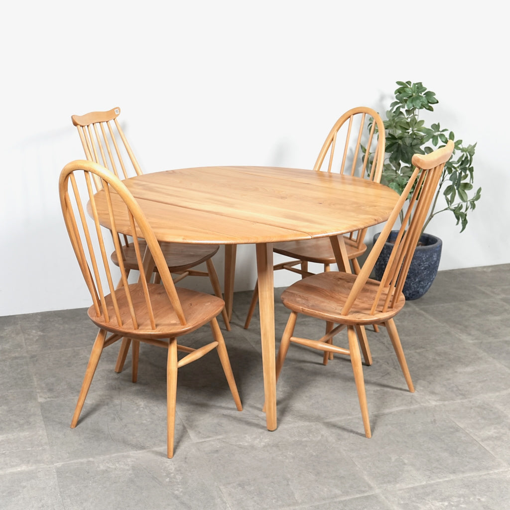 【ERCOL】ヴィンテージ ドロップリーフテーブル(メープル)