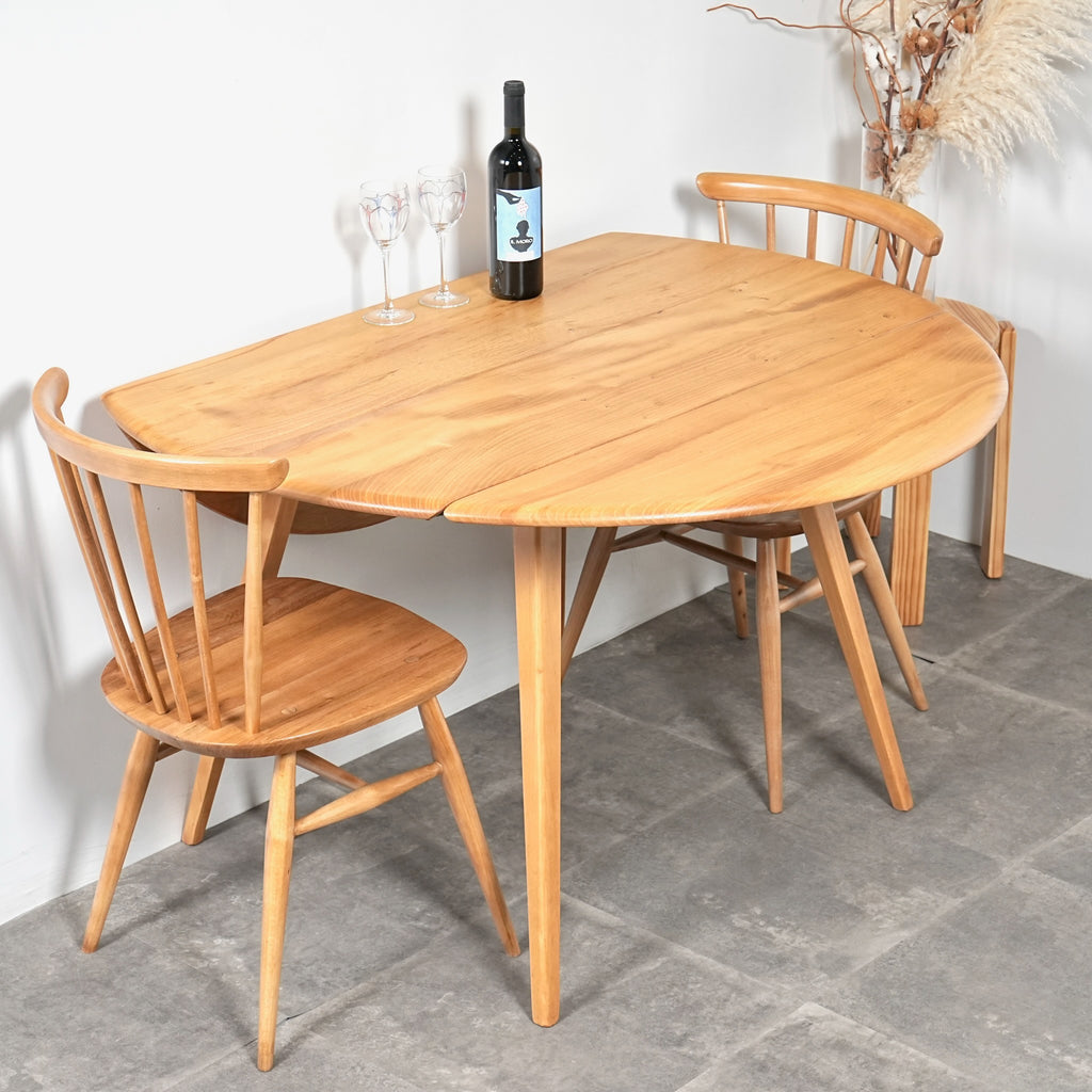 【ERCOL】ヴィンテージ ドロップリーフテーブル(メープル)