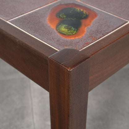 イギリスヴィンテージ タイルトップ ローテーブル