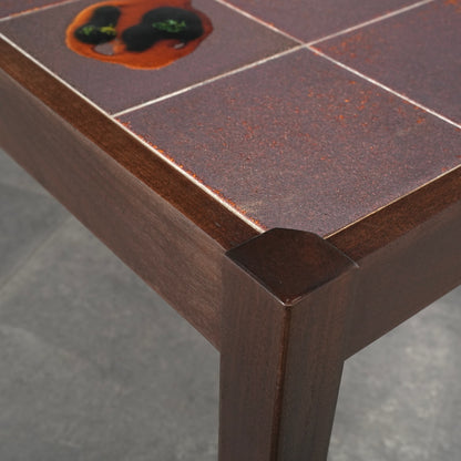 イギリスヴィンテージ タイルトップ ローテーブル