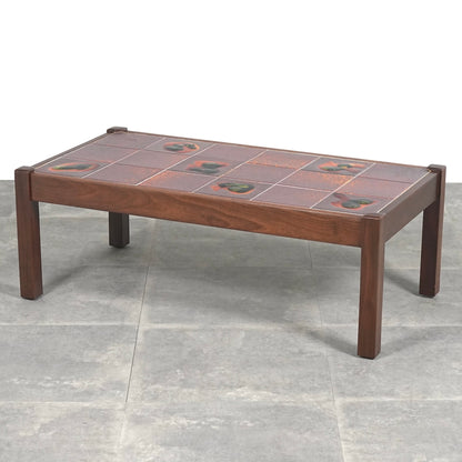 イギリスヴィンテージ タイルトップ ローテーブル