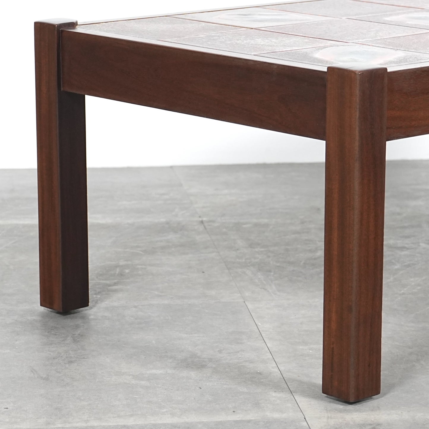 イギリスヴィンテージ タイルトップ ローテーブル