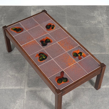 イギリスヴィンテージ タイルトップ ローテーブル