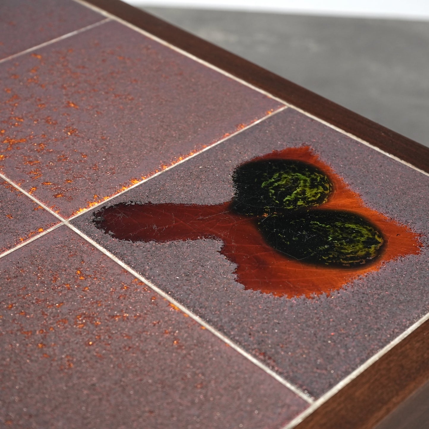 イギリスヴィンテージ タイルトップ ローテーブル