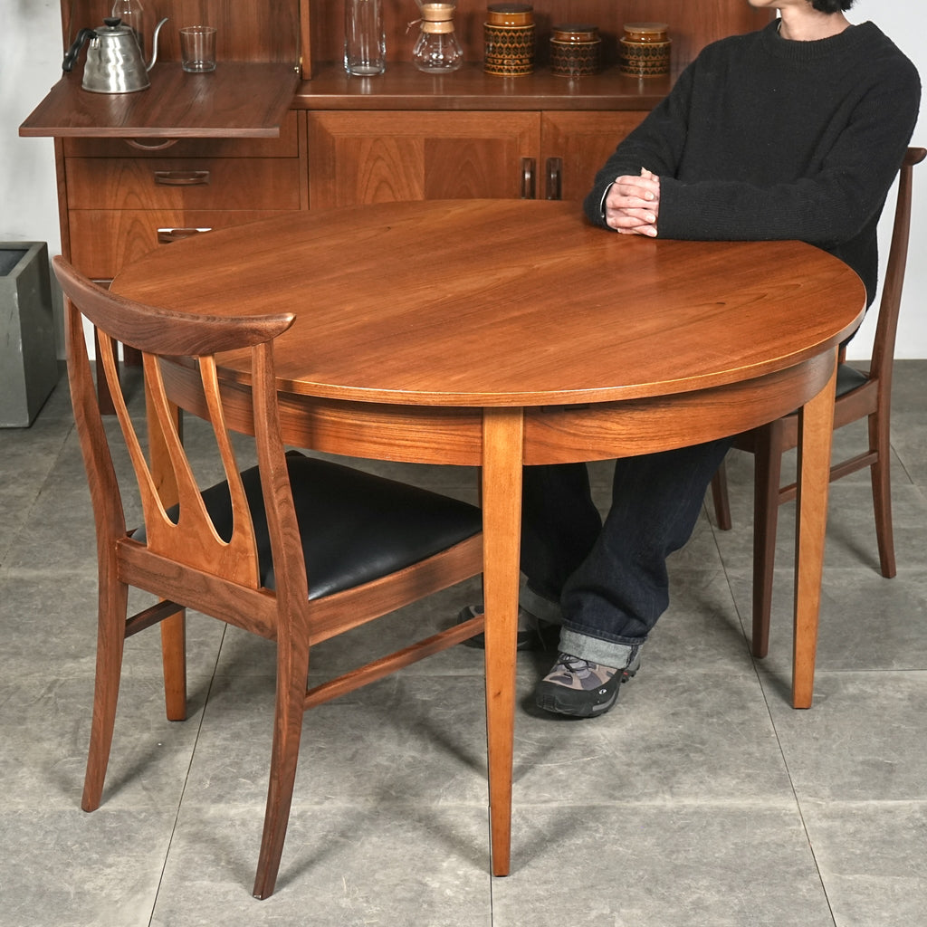 イギリスヴィンテージ エクステンション ラウンドテーブル