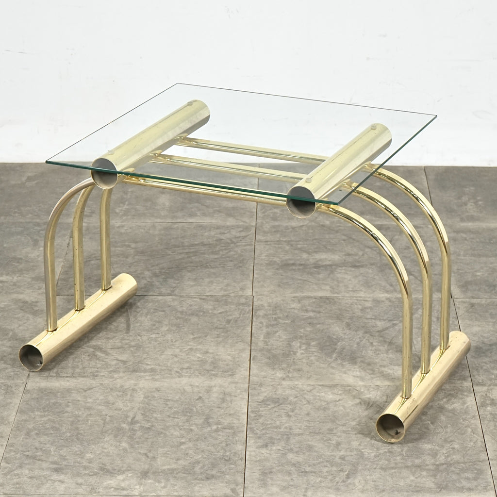 デンマークヴィンテージ ガラストップ ローテーブル