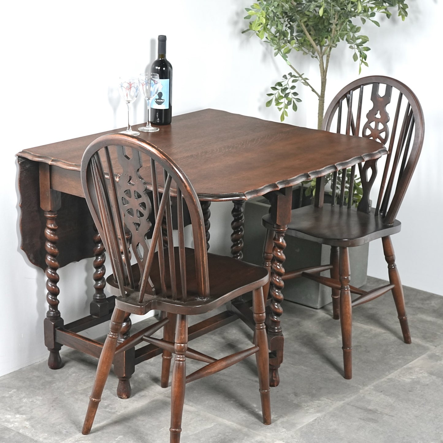 英国アンティーク ゲートレッグテーブル