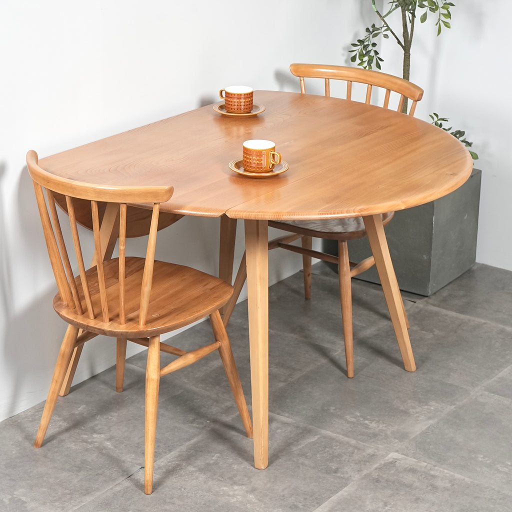 【ERCOL】ヴィンテージ ドロップリーフテーブル(メープル)