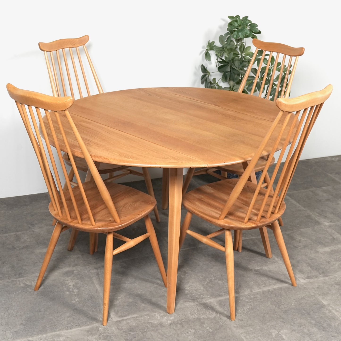 【ERCOL】ヴィンテージ ドロップリーフテーブル(メープル)