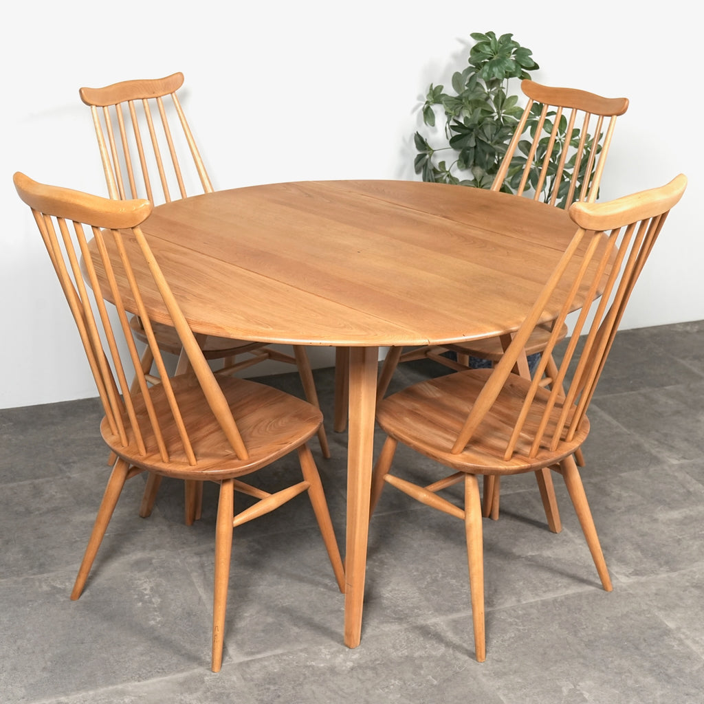 【ERCOL】ヴィンテージ ドロップリーフテーブル(メープル)