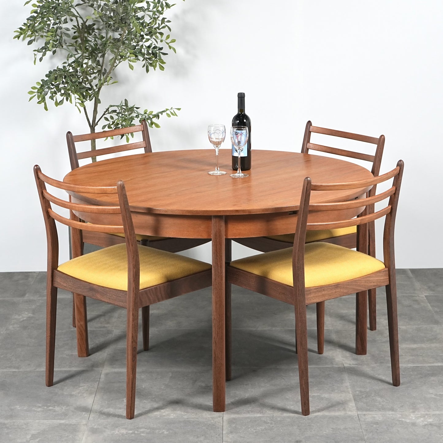 イギリスヴィンテージ エクステンション ラウンドテーブル