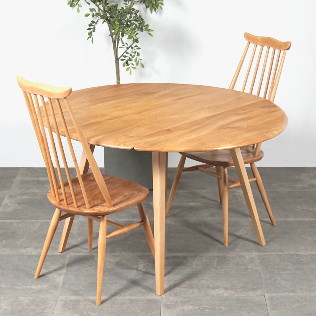 【ERCOL】ヴィンテージ ドロップリーフテーブル(メープル)