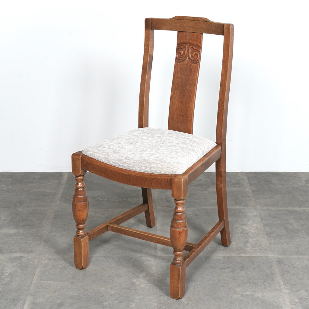 英国アンティーク ダイニングチェア【張替済】