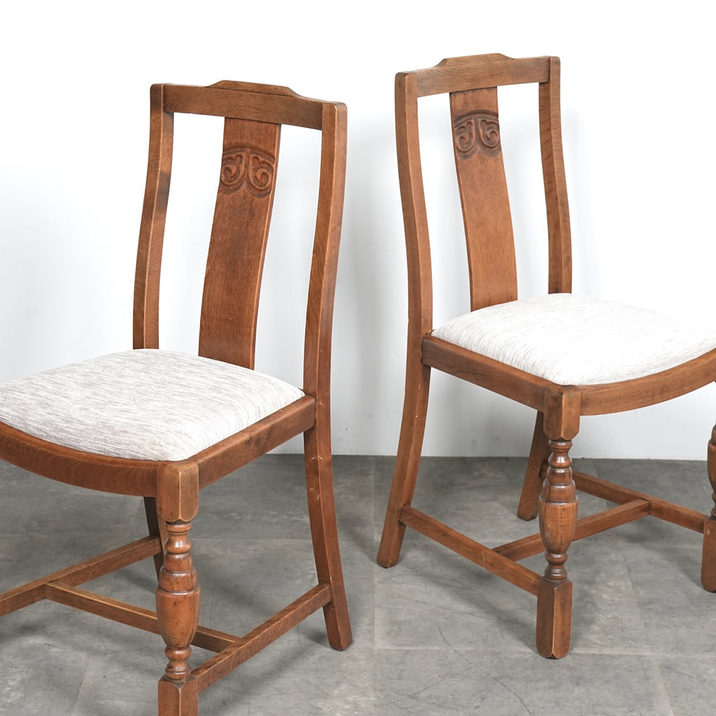 英国アンティーク ダイニングチェア【張替済】