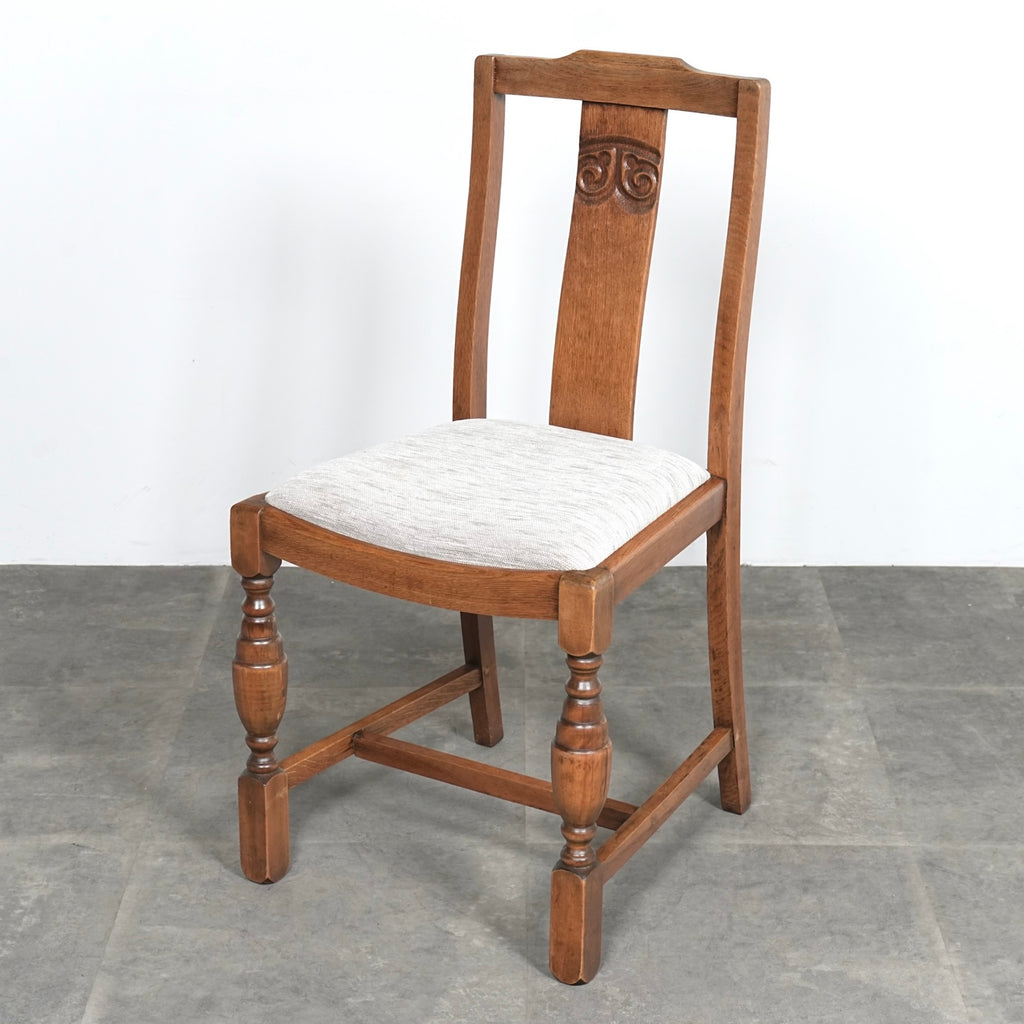 英国アンティーク ダイニングチェア【張替済】