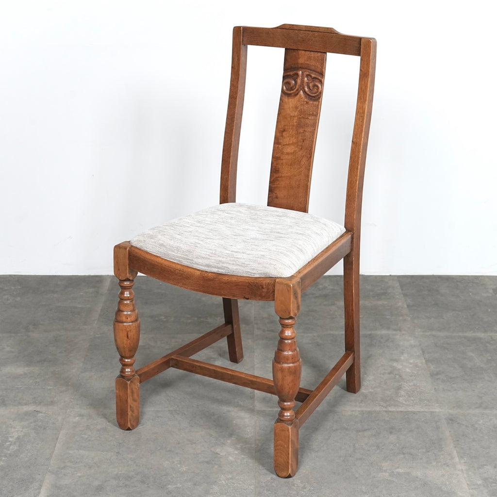 英国アンティーク ダイニングチェア【張替済】