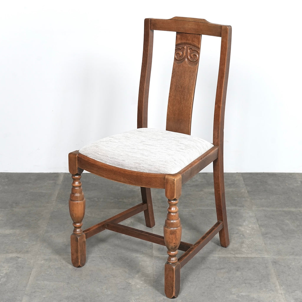 英国アンティーク ダイニングチェア【張替済】