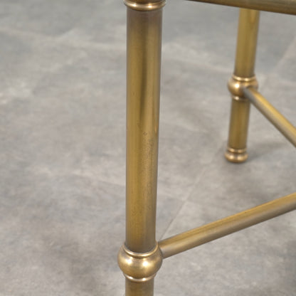 イギリスヴィンテージ ガラストップ サイドテーブル