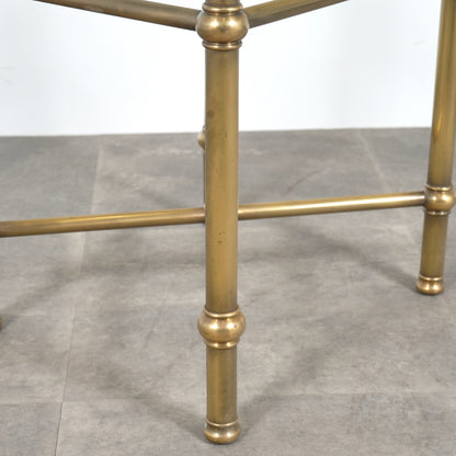 イギリスヴィンテージ ガラストップ サイドテーブル