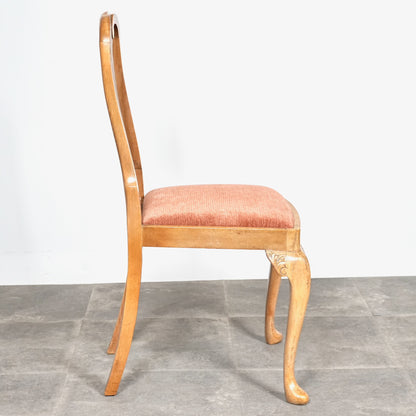 英国クラシック ヴィンテージ クイーンアンチェア【張替済】