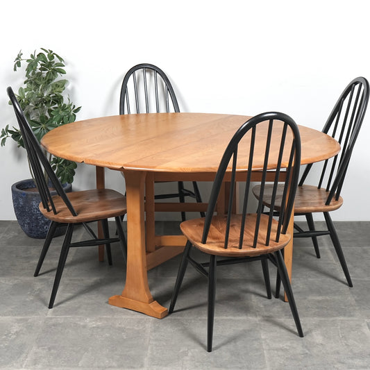 【ERCOL】ヴィンテージ ゲートレッグテーブル(メープル)