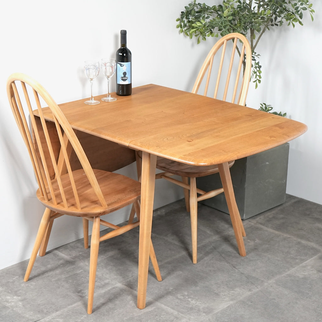 【ERCOL】ヴィンテージ ドロップリーフテーブル(メープル)