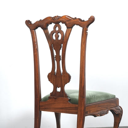 英国クラシック ヴィンテージ ダイニングチェア【張替済】