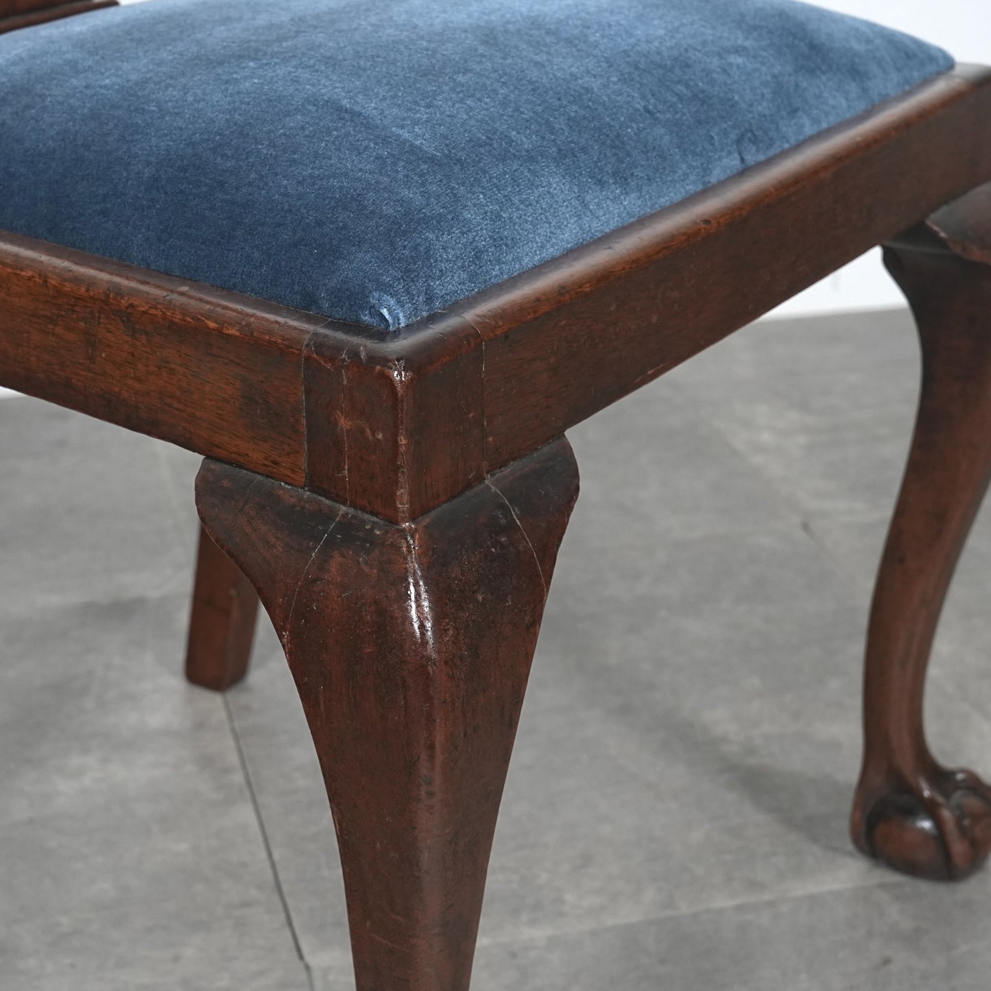 英国クラシック ヴィンテージ ダイニングチェア【張替済】