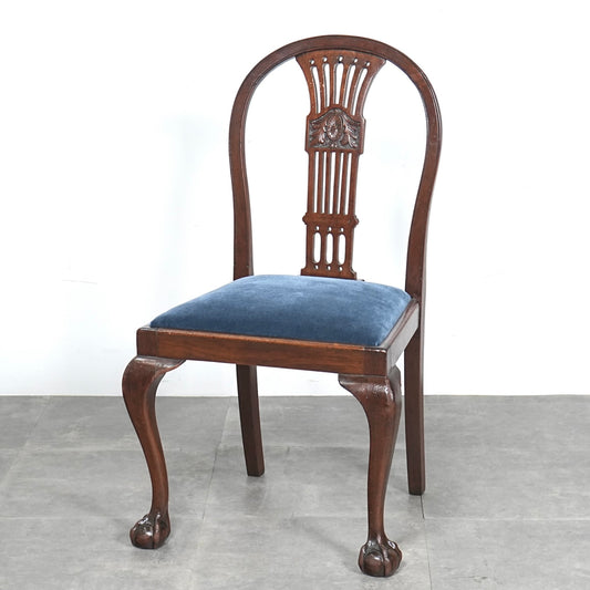 英国クラシック ヴィンテージ ダイニングチェア【張替済】