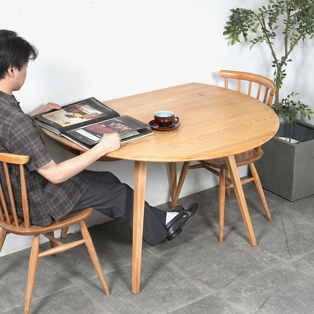 【ERCOL】ヴィンテージ ドロップリーフテーブル(メープル)