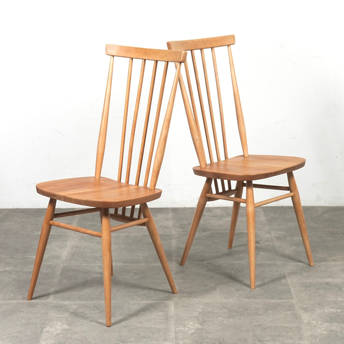 【ERCOL】ヴィンテージ ハイスティックバックチェア(メープル)