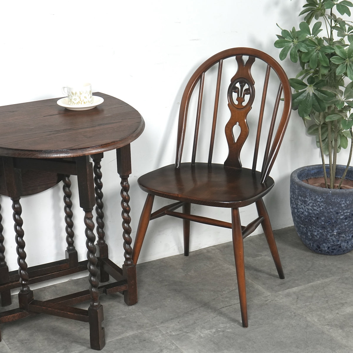 【ERCOL】オールドコロニアル  シスルバックチェア