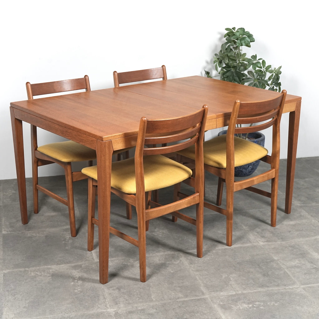 デンマークヴィンテージ ダブルエクステンションテーブル