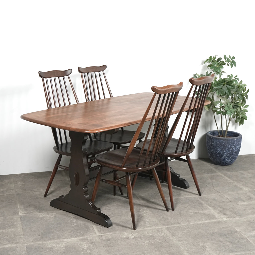 【ERCOL】ヴィンテージ レクタングルテーブル(バイカラー)