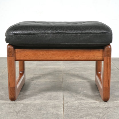 【EMC Furniture】ヴィンテージ レザーオットマン