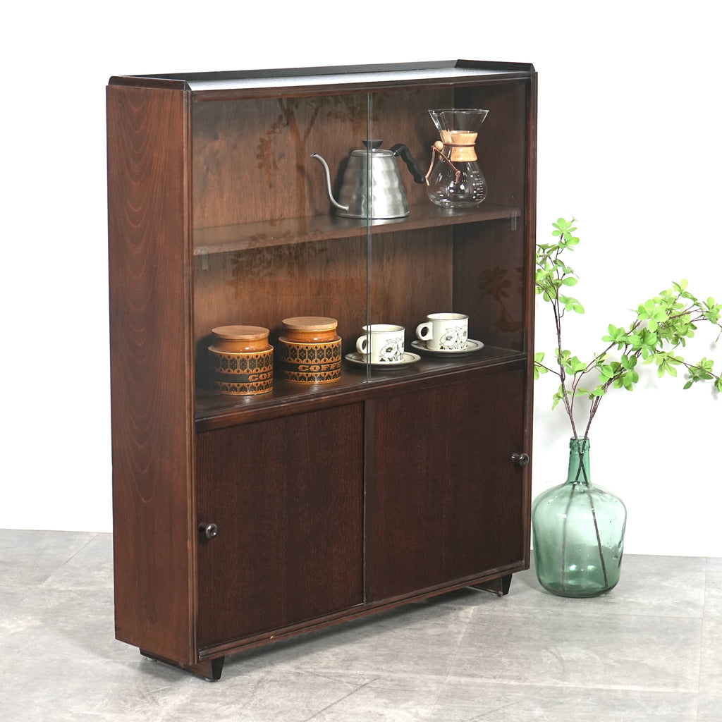 イギリスヴィンテージ ガラスキャビネット