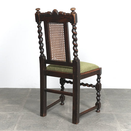 英国アンティーク ダイニングチェア【張替済】